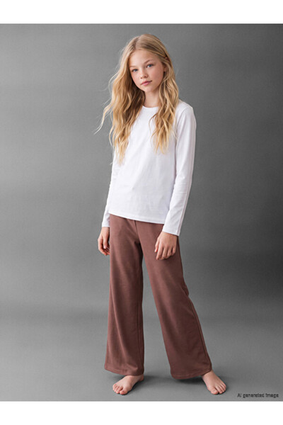 LC Waikiki Quality Pieces from Çelebi Store Wide Leg Girls' Pajama Bottom