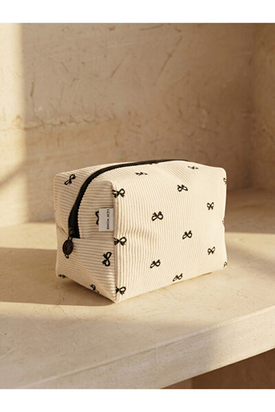 LC Waikiki Sparkling Choices Bow Figured Makeup Bag from Shining Store