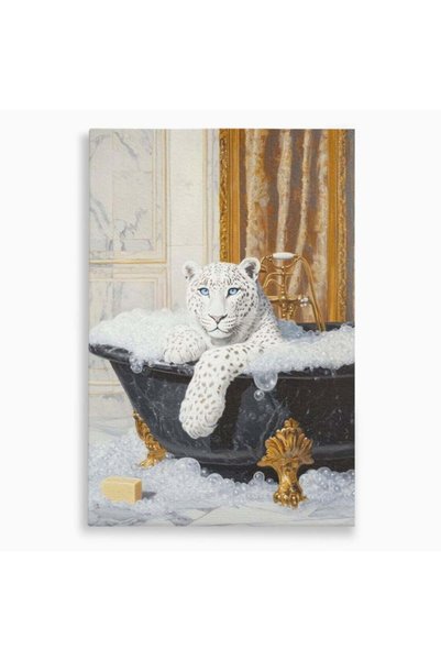Luxcanva Tablou Canvas Baia Regelui Alb 100x150 cm pe Sasiu Lemn Baia Regelui...