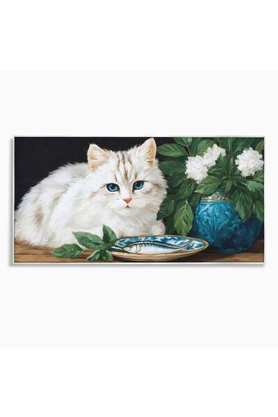 Luxcanva Tablou Canvas Ospat Nobil 100x50 cm cu Rama Argintiu Ospat Nobil Pis...