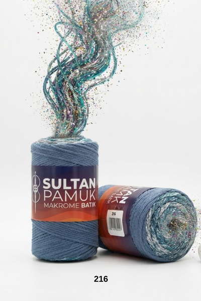 hobi dünyası evim 1 Piece Sultan Cotton Macrame Batik Hand Knitting Thread 25...