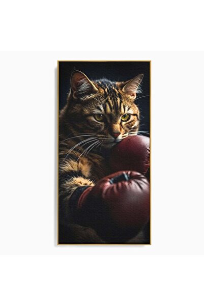 Luxcanva Tablou Canvas Campion cu Blanita 70x140 cm cu Rama Auriu Campion cu ...