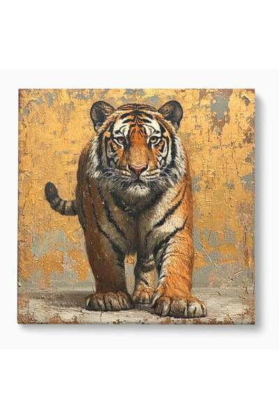 Luxcanva Tablou Canvas Regatul Felinei 140x140 cm pe Sasiu Lemn Regatul Felin...