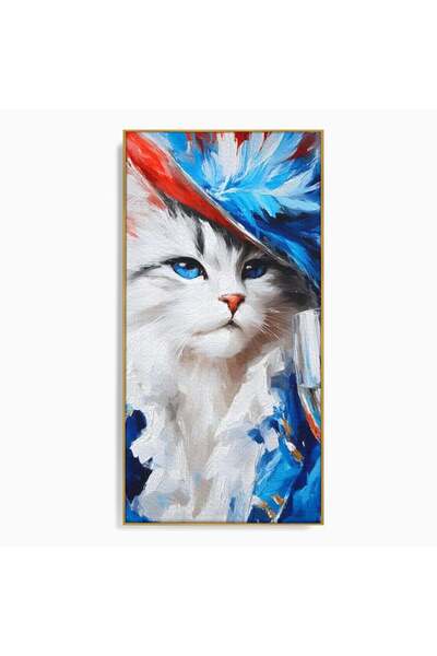 Luxcanva Tablou Canvas In Seara Balului 60x120 cm cu Rama Auriu In Seara Balu...