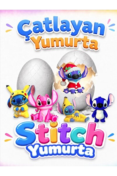 GiginGo Stitch Çatlayan Yumurta - Sürpriz Yumurta Stitch Karakteri 1 Adet