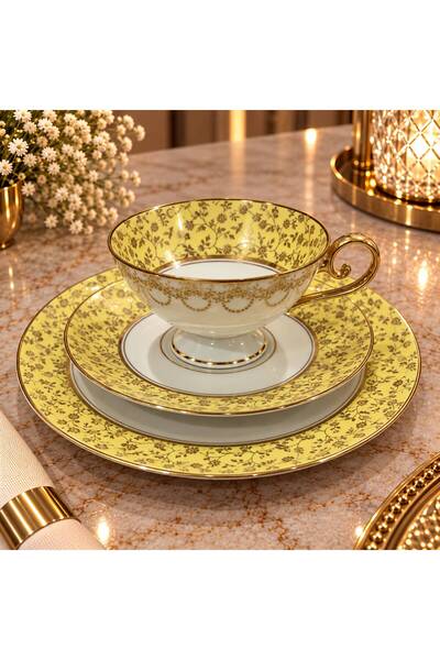 Colorido Candles COLORİDO BAVARIA MARKA 3 LÜ SET KAHVE FİNCANI TAKIMI