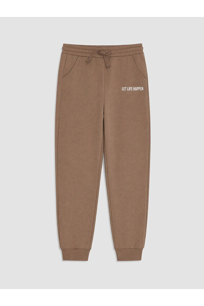 LC Waikiki Rmz Gi̇yi̇m Farkiyla Boys' Jogger Sweatpants with Waist Drawstring