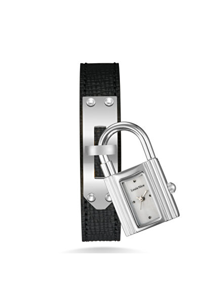 Louis Nice ساعة نسائية لويس نايس جلد أسود L7-001LBSW