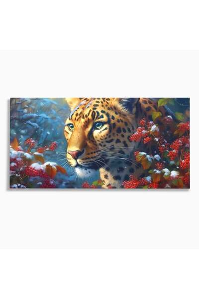 Luxcanva Tablou Canvas Iarna in Salbaticie 100x50 cm pe Sasiu Lemn Iarna in S...