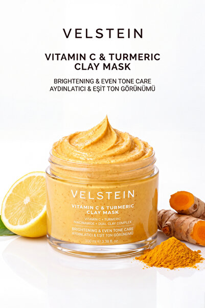 velstein C Vitamini Zerdeçal Kil Maskesi Niacinamide Dual Clay Aydınlatıcı de...