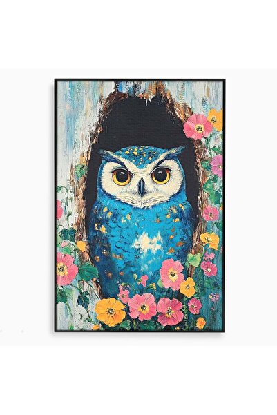 Luxcanva Tablou Canvas Taina din Lemn Pictat 70x100 cm cu Rama Negru Taina di...
