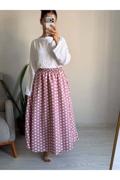 HEWANK Women's Lined Long Skirt