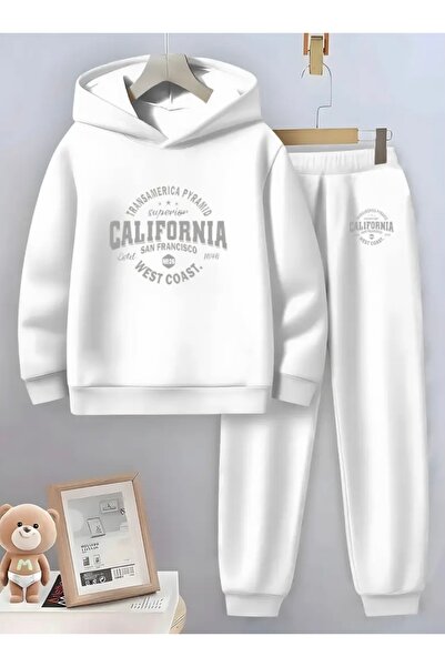 NIGRUM PARDUS Hooded 3 Yarn California West Coast Printed 100% Cotton Boys' W...