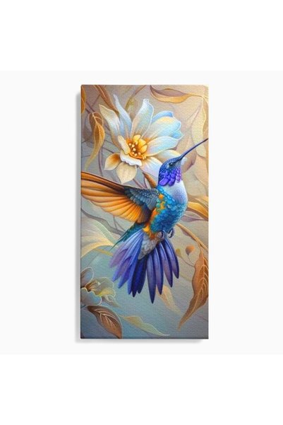 Luxcanva Tablou Canvas Murmurul Florii Celeste 60x120 cm pe Sasiu Lemn Murmur...