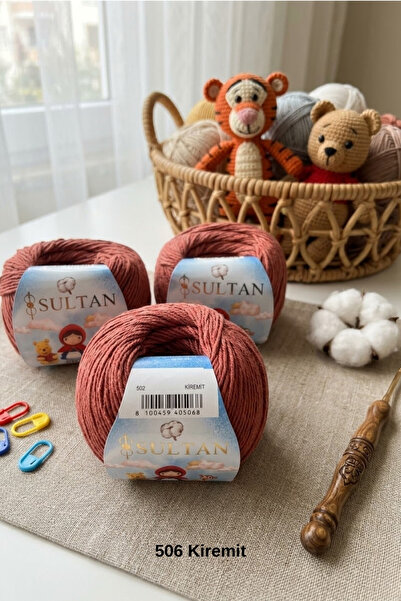 hobi dünyası evim 3 Pieces Sultan Amigurumi Knitting Yarn Toy 50 Grams 150 Me...