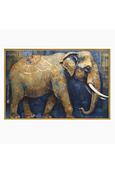 Luxcanva Tablou Canvas Dansul Orientului 60x40 cm cu Rama Auriu Dansul Orient...