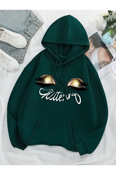 ZEMLİYA Modexa Unisex Hoody Green Hooded Oversize Sweatshirt Comfortable Fit ...