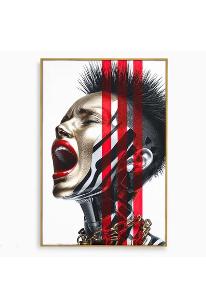 Luxcanva Tablou Canvas Puterea Libertatii 80x120 cm cu Rama Auriu Puterea Lib...