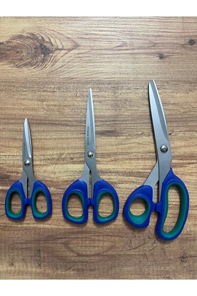 seymatabur 4’lü Ultra Keskin Titanyum Dikiş Nakış Makası Seti 13 cm 17,5 cm 21 cm + İplik Temizleme Makası