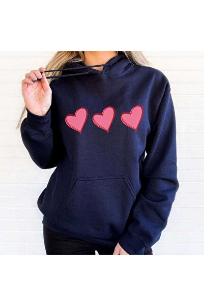 classy moda Unisex Navy Blue Oversize Hooded Sweatshirt with Kangaroo Pocket,...
