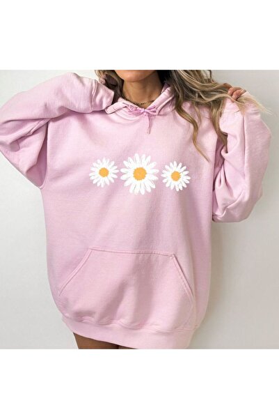 ZEMLİYA Modexa Unisex Hoody Pink Kangaroo Pocket Thick Fabric Oversize Hooded...