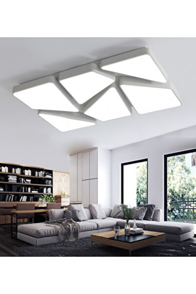 LIGHTING 50x70 cm Modern Geometrik LED Tavan Avize