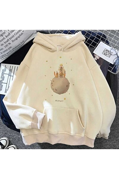 classy moda Unisex Beige Oversize Hooded Sweatshirt with Kangaroo Pocket, 3 T...