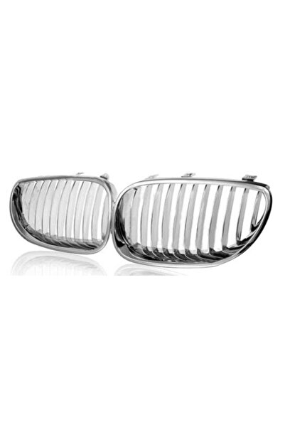 Universal Bmw 5 Serisi E60 Panjur Komple Krom Sağ+Sol Takım