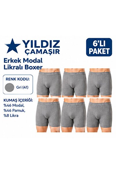 Yıldız Çamaşır Boxeri din Modal Lycra pentru bărbați (36-37-38-39-40-41-42) -...