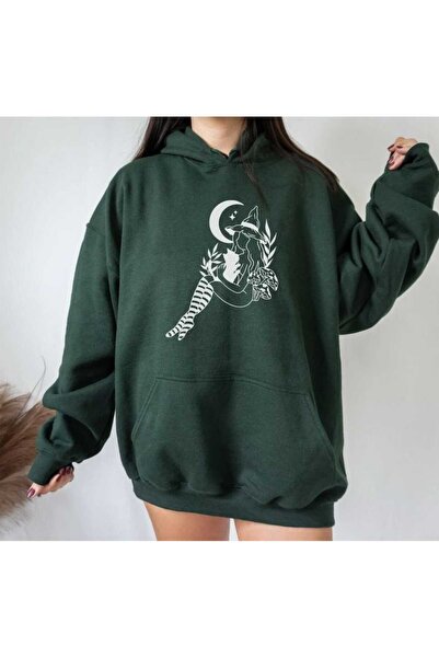 ZEMLİYA Modexa Unisex Hoody Green Hooded Oversize Sweatshirt Comfortable Fit ...