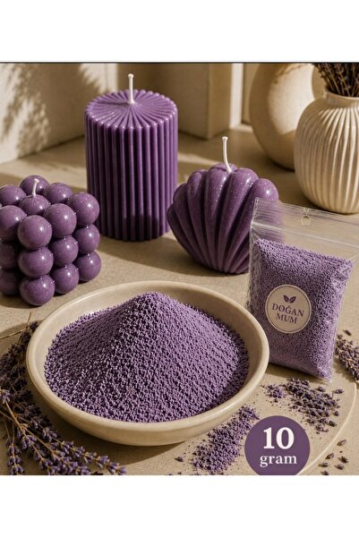 DOĞAN MUM Mum boyası mor renk 10 Gr yüksek pigment mor boya