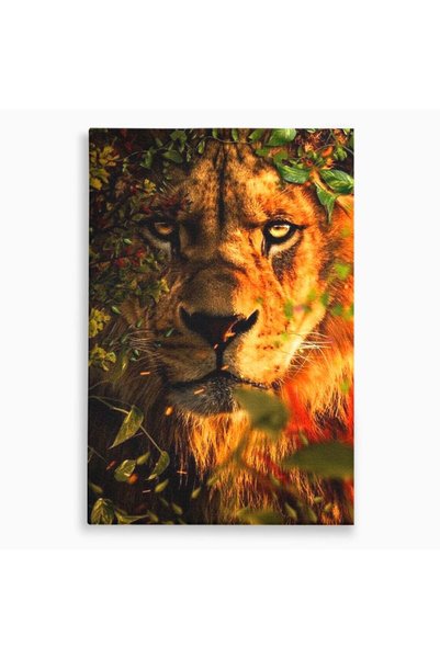 Luxcanva Tablou Canvas Imparatul din Frunze 80x120 cm pe Sasiu Lemn Imparatul...