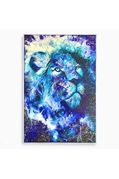 Luxcanva Tablou Canvas Stralucire Cosmica 80x120 cm cu Rama Argintiu Straluci...