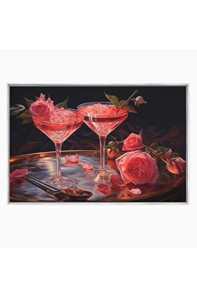 Luxcanva Tablou Canvas Elixirul Pasiunii 120x80 cm cu Rama Argintiu Elixirul ...