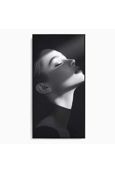 Luxcanva Tablou Canvas Lumina Divina 50x100 cm cu Rama Negru Lumina Divina Re...