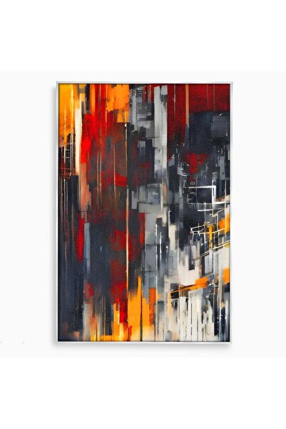 Luxcanva Tablou Canvas Fragmente de Infinit 100x150 cm cu Rama Argintiu Fragm...