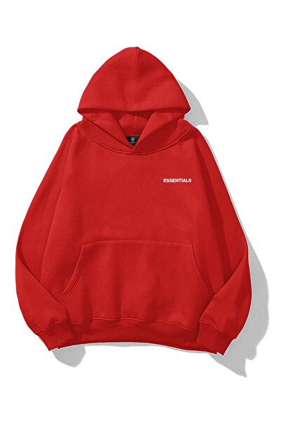 Co Trendiz Unisex 303 Essential Sweatshirt Kırmızı