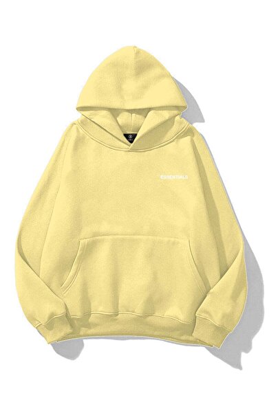 Co Trendiz Unisex 303 Essential Sweatshirt Soft Sarı