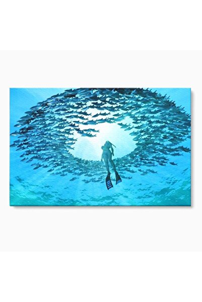 Luxcanva Tablou Canvas Imbratisarea Oceanului 150x100 cm pe Sasiu Lemn Imbrat...