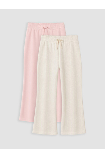 LC Waikiki Rmz Gi̇yi̇m Farkiyla Thick Girls' Sweatpants 2-Piece Set
