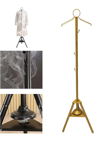 Skin Generics Clothes Incense Burner Stand Coat Rack with Incense Burner-187c...