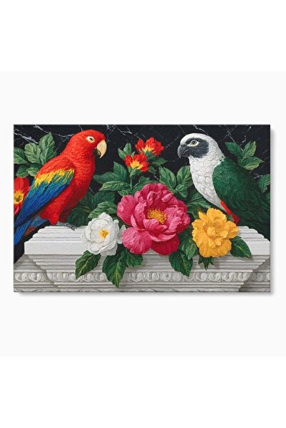 Luxcanva Tablou Canvas Paradis Floral 150x100 cm pe Sasiu Lemn Paradis Floral...