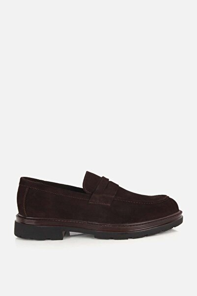 Yaya by Hotiç Erkek Kahverengi Süet Deri Modern Loafer