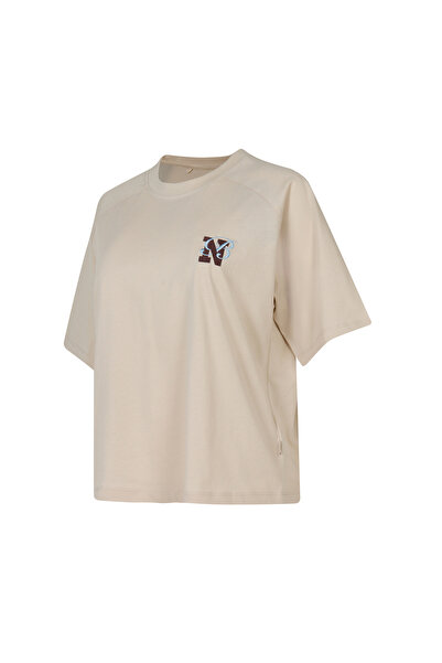 New Balance Wnt3625 Beige Women's T-Shirt