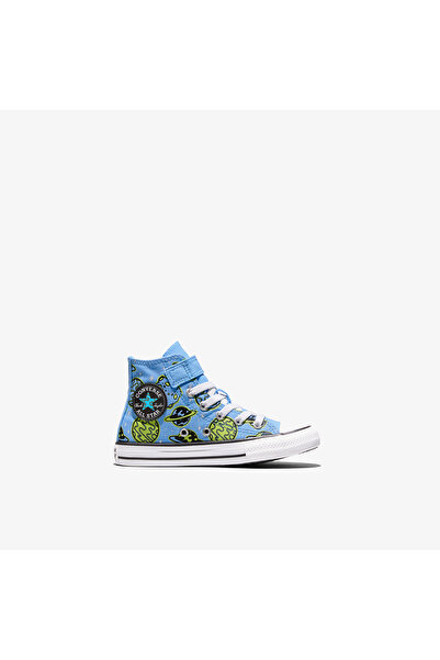 Converse Chuck Taylor All Star Çocuk Easy-On Baskılı Mavi Sneaker