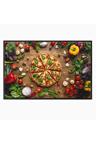Luxcanva Tablou Canvas Dragoste la Prima Felie 150x100 cm cu Rama Negru Drago...