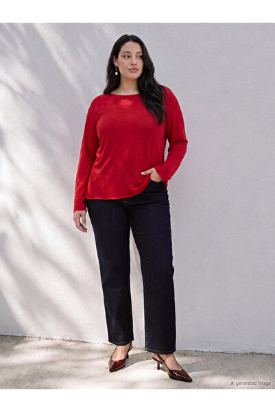 LC Waikiki Plus Size Straight Fit Women's Jeans