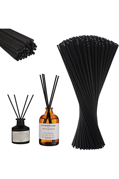 GENERAL 100 قطعة من أعواد نشر العطور طويلة الألياف 50 سم × 4 مم، أعواد نشر عط...