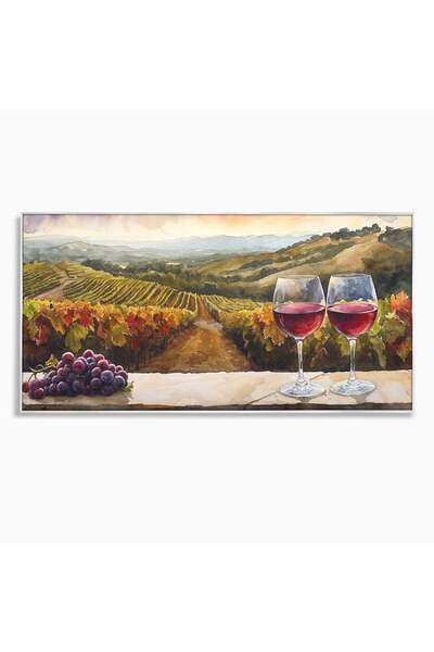 Luxcanva Tablou Canvas Povestiri din Vie 100x50 cm cu Rama Argintiu Povestiri...