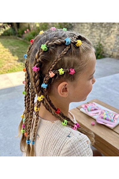 Toka Kutum Kids Store Örgü Süsü Boncuk Toka Renkli 23 Adet